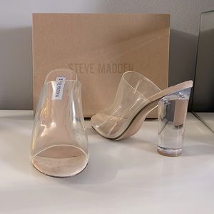 Steve Madden Clear Heels